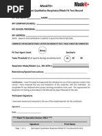Concentra Respirator Fit Test Guide | PDF