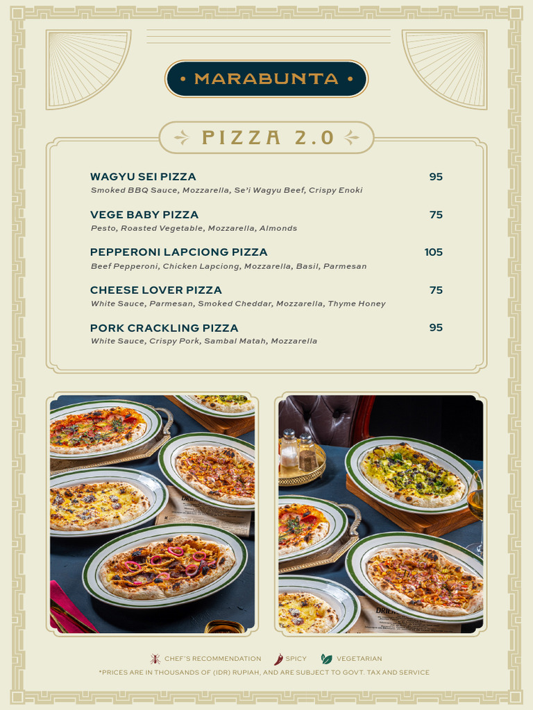 Marabunta - Pizza Menu - April 2024 | PDF | Cooking, Food & Wine