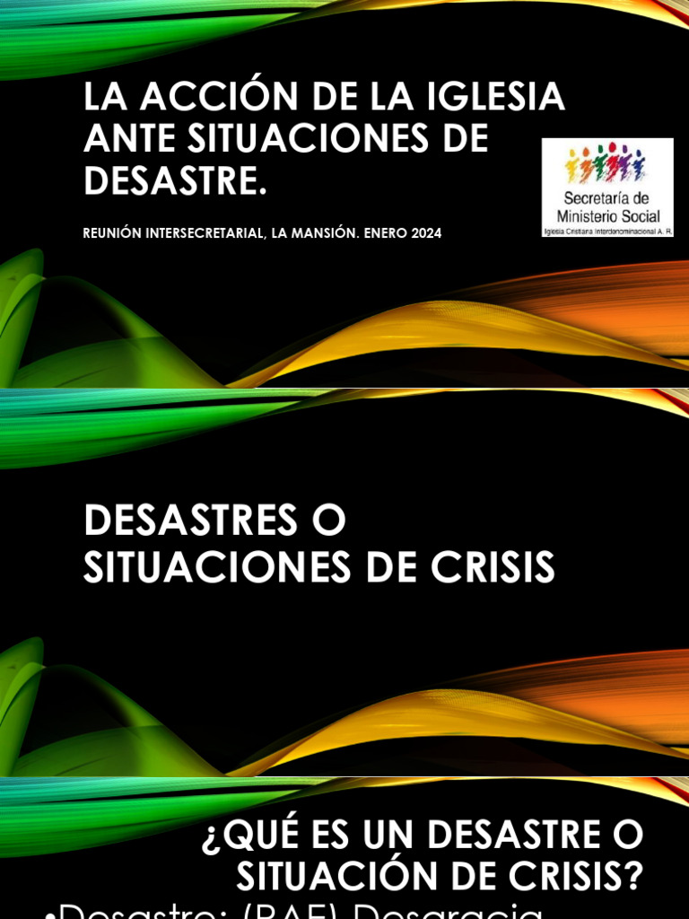 Iglesia y Respuesta a Desastres | PDF