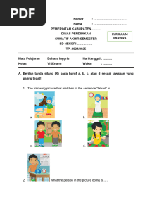 Naskah Soal Asas Ganjil Bing Kelas 6