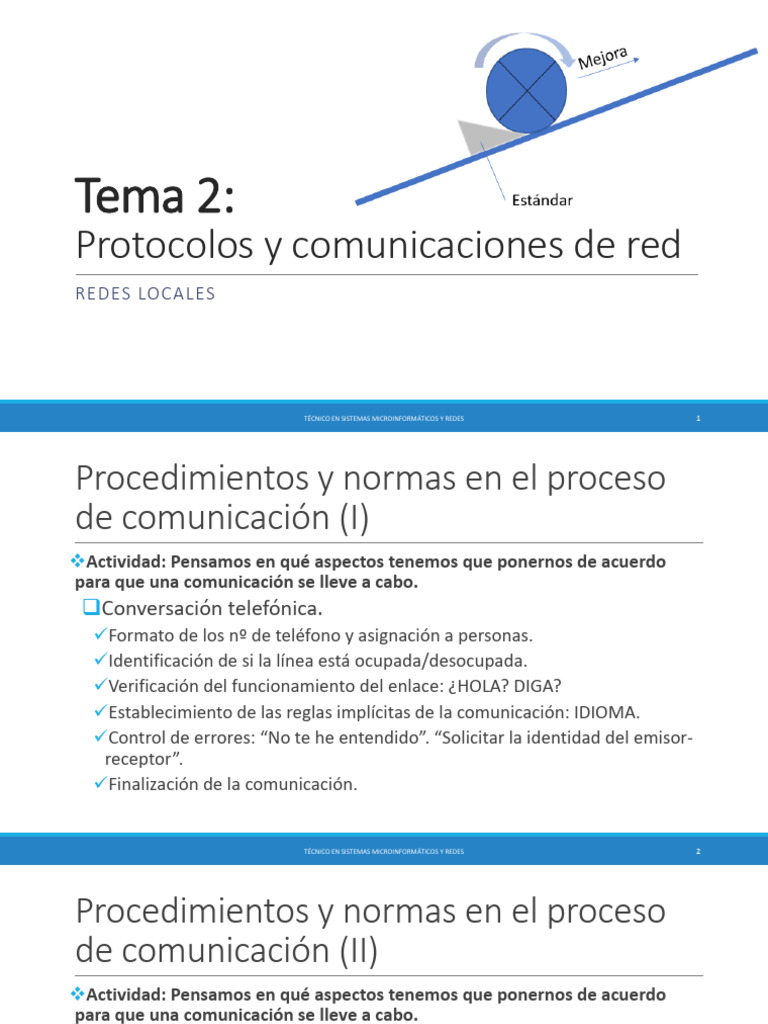 Protocolos y Normas en Redes Locales | PDF | Modelo osi | Red de ...