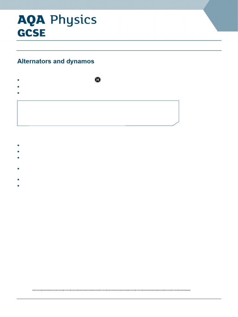 Alternators And Dynamos Explained Pdf Electric Generator