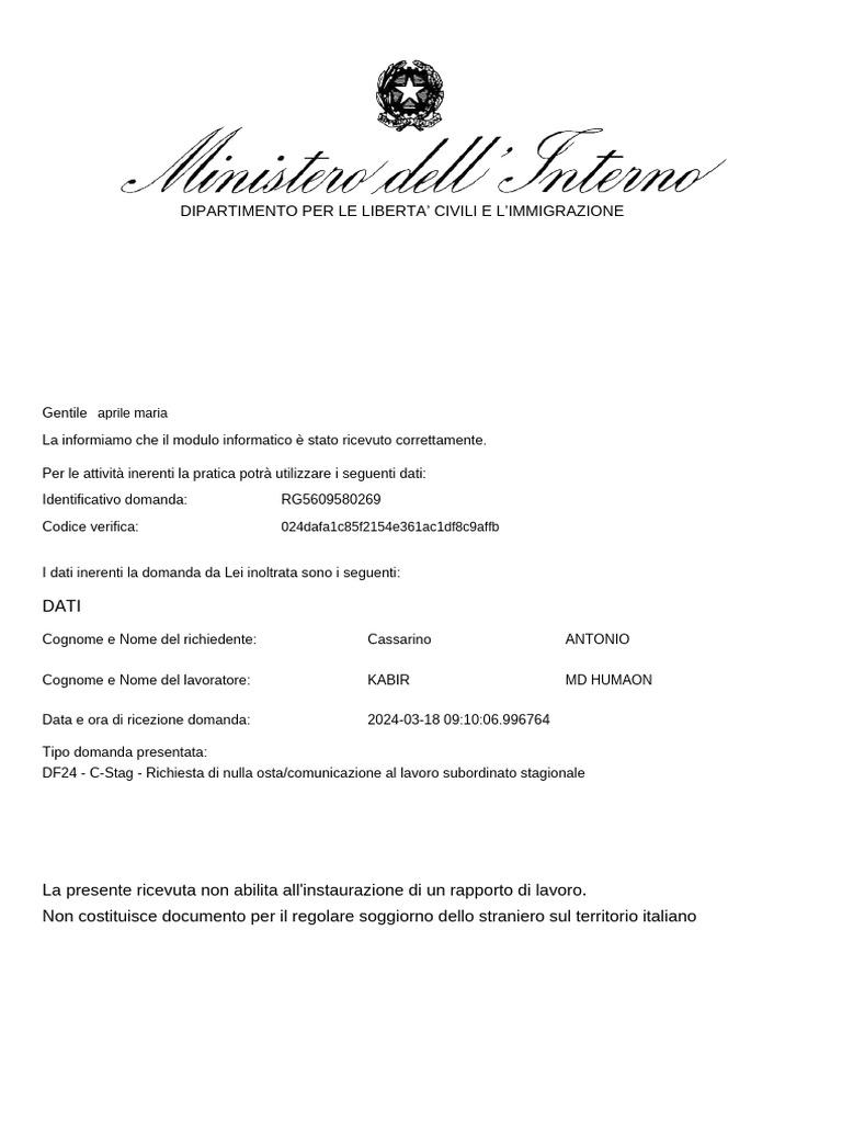 Ricevuta | PDF