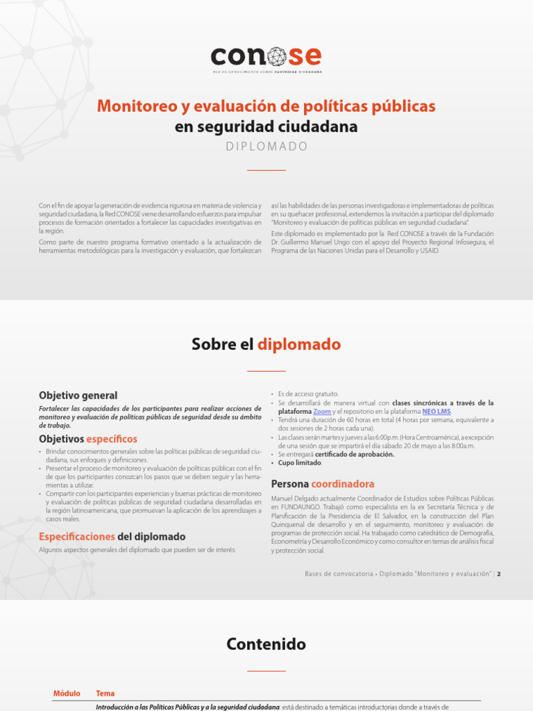 Diplomado en Seguridad Ciudadana | PDF | Evaluación | Inteligencia ...