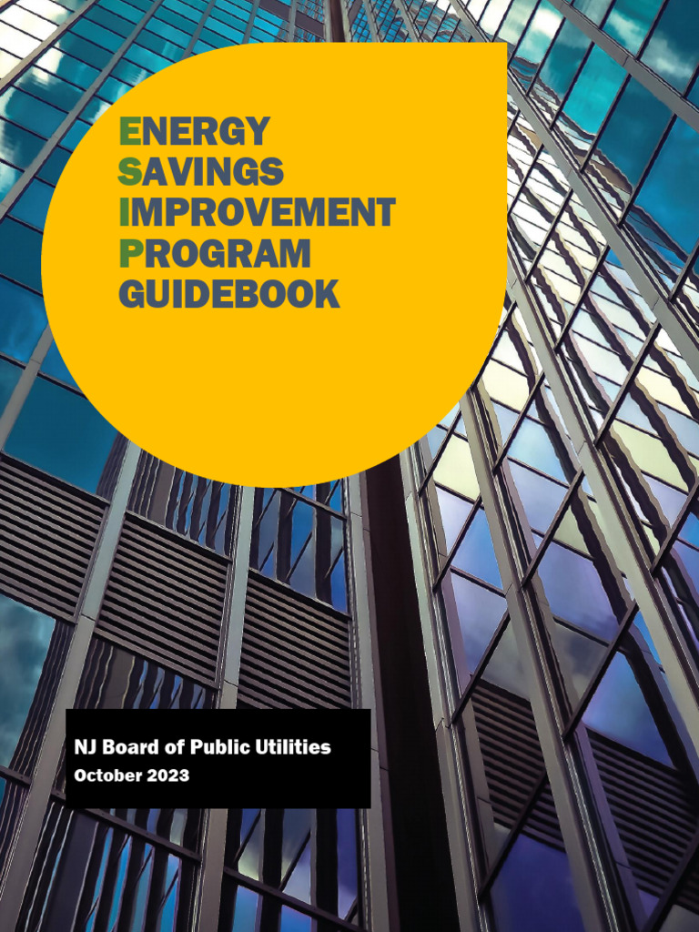 NJ ESIP Guidebook for Energy Efficiency | PDF | Energy Conservation