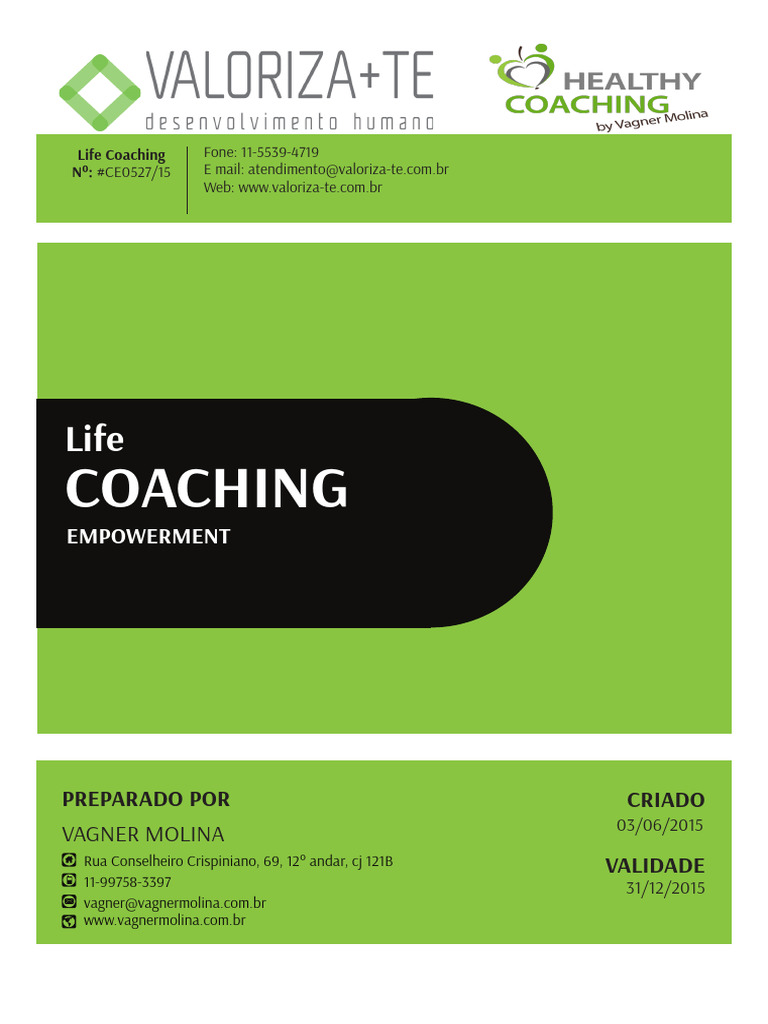 Life Coaching Empowerment | PDF | Pessimismo | Aprendizado