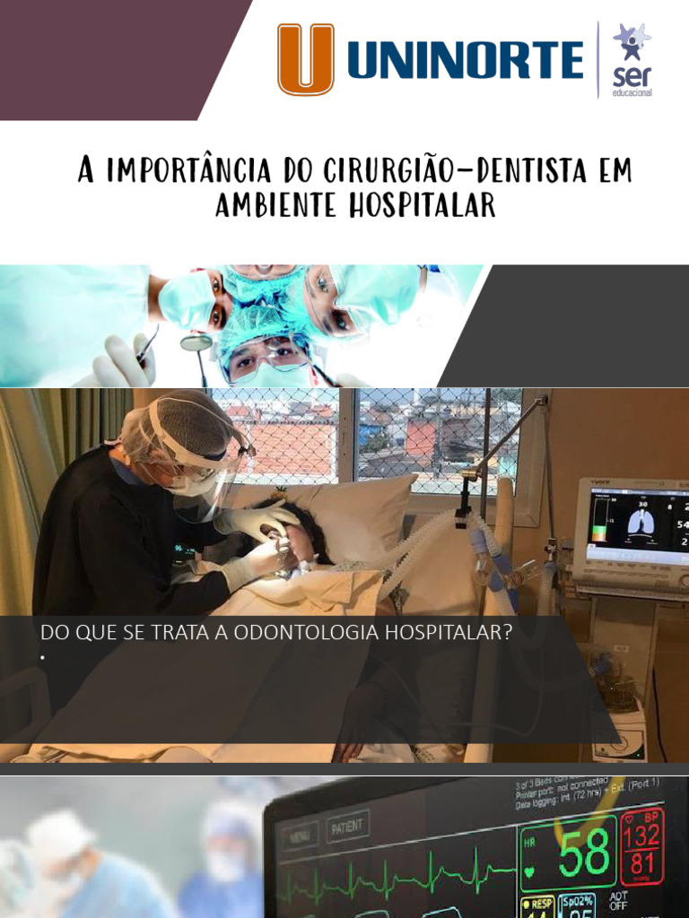 A Importancia Do Cirurgiao Dentista No Ambiente Hospitalar | PDF ...
