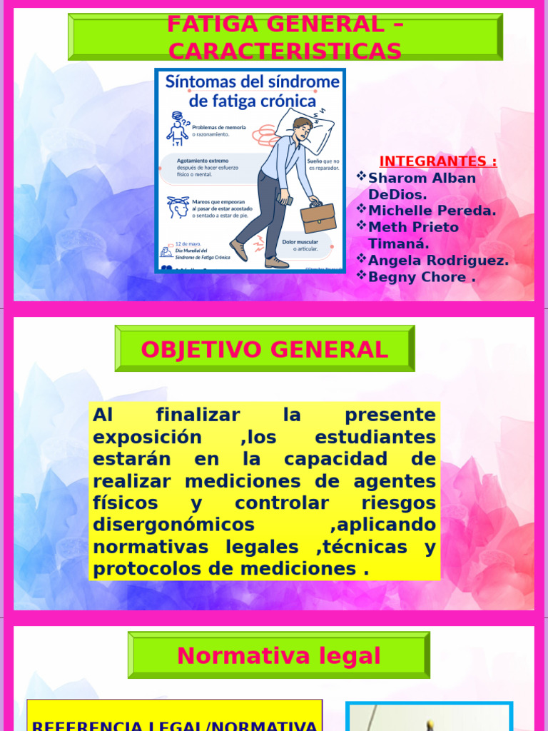 Medidas para Combatir la Fatiga General | PDF | Factores humanos y ...