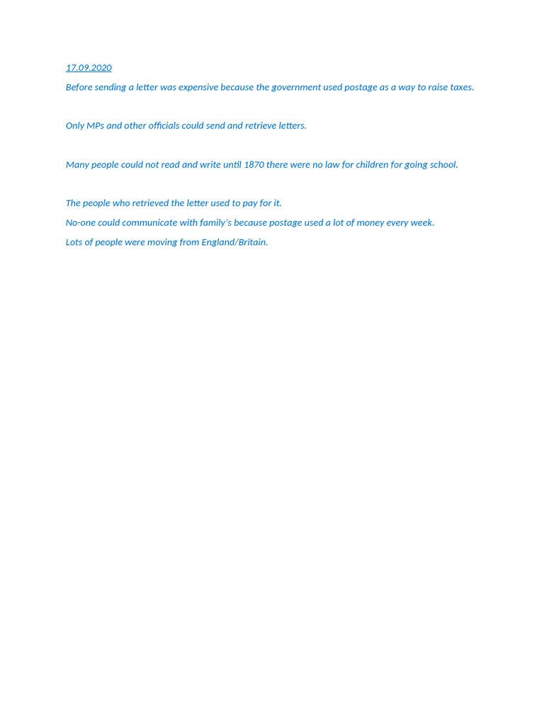 History of Postal System Costs | PDF | Social Science