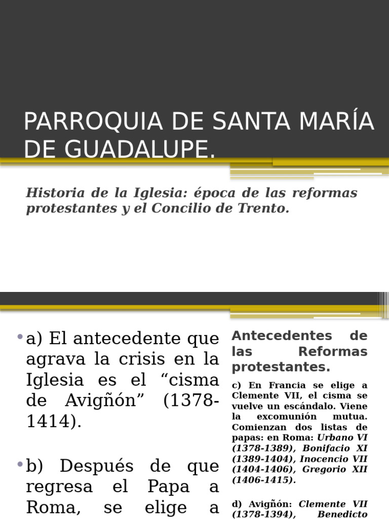 Historia de las Reformas Protestantes | PDF | protestantismo | Iglesia ...