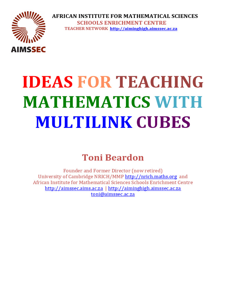 Multilink Unifix Activities | PDF | Learning | Area