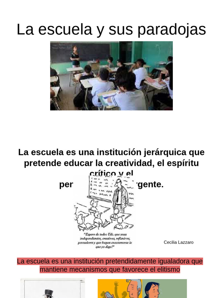 La Escuela y Sus Paradojas | PDF | Democracia | Ideologías políticas