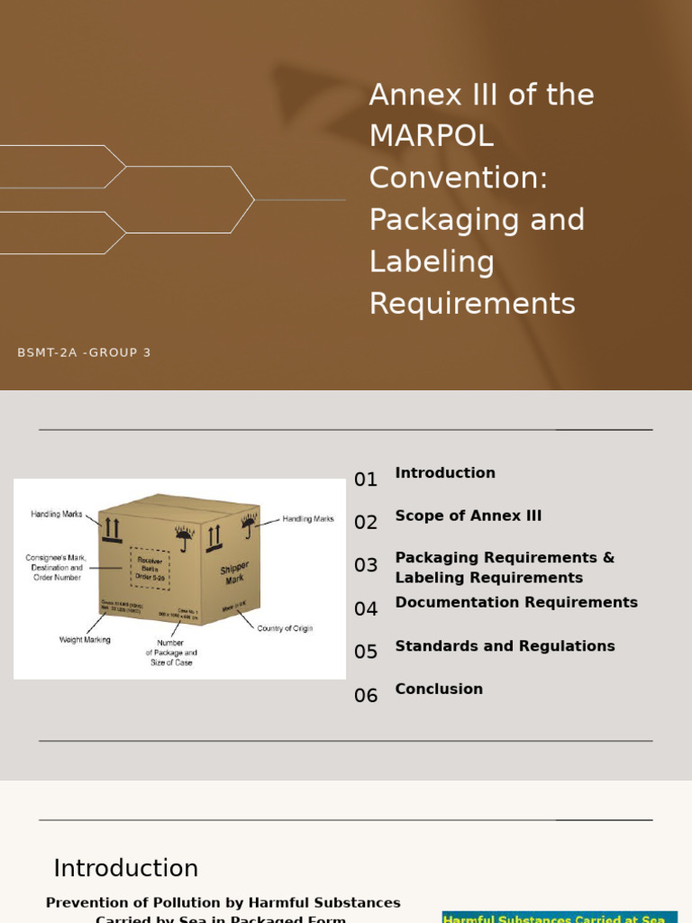 MARPOL Annex III: Packaging & Labeling Guide | PDF | Dangerous Goods ...