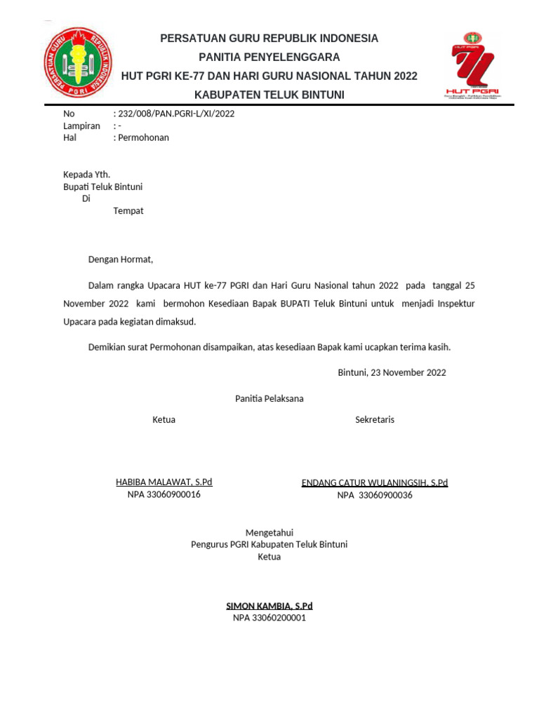 Surat Ijin Keramaian | PDF