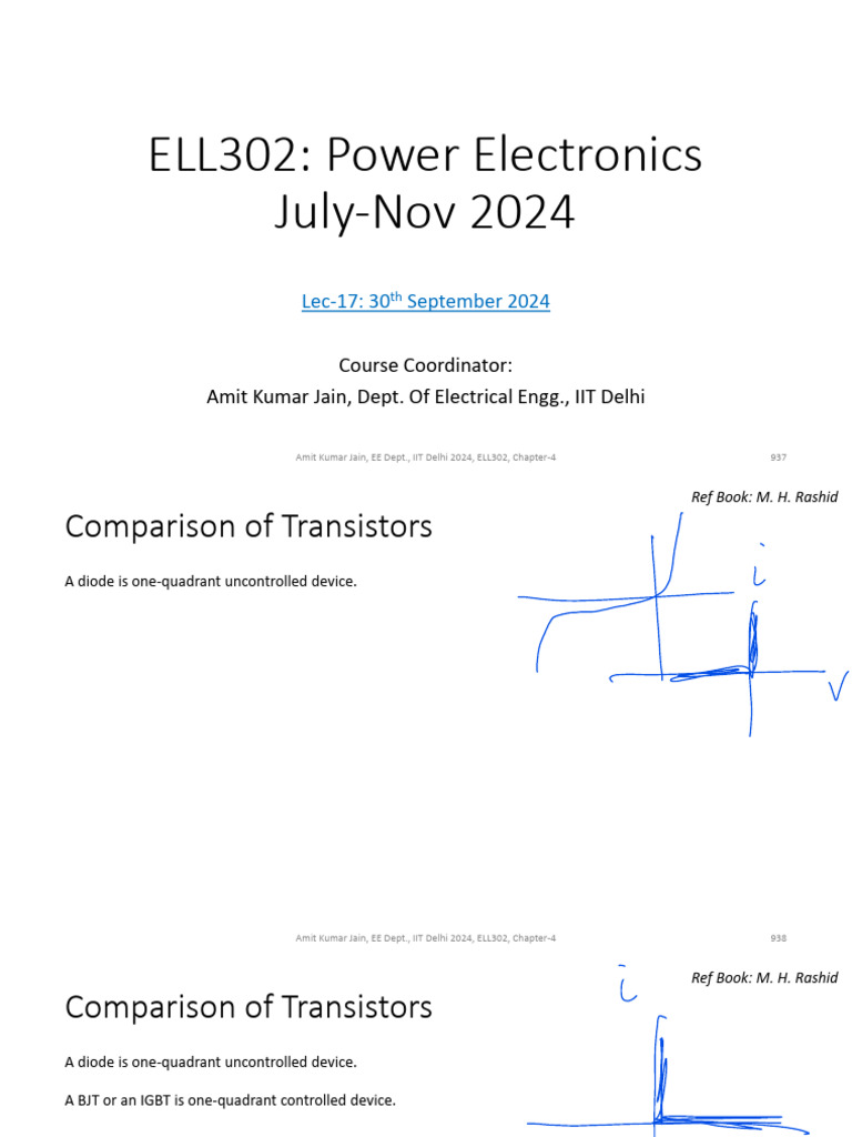 Lec 17 ELL302 30th Sept 2024 | PDF | Bipolar Junction Transistor ...
