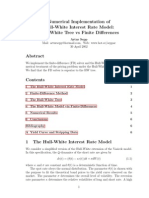 Numerical Implementation of Hull-White Interest Rate Model