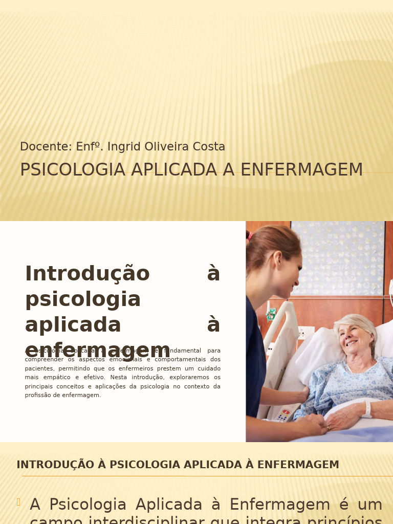 Psicologia na Prática de Enfermagem | PDF | Enfermagem | Psicologia