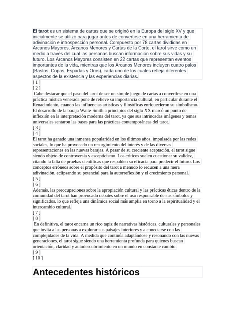 El Tarot | PDF | Tarot | Jugando a las cartas