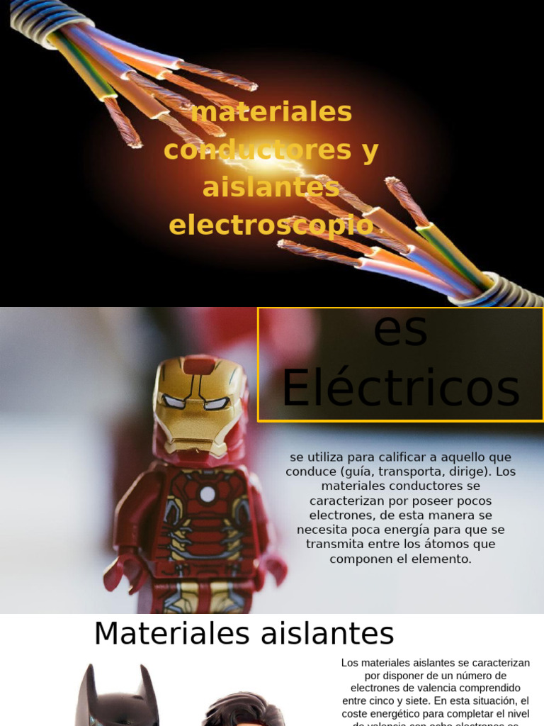 Materiales Conductores y Aislantes Eléctricos | PDF | Conductor ...