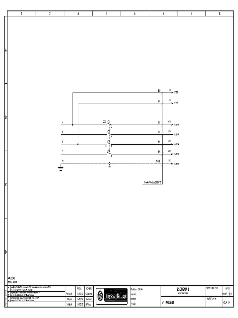 CMC4 - Plus Wiring Thyseen | PDF | Ascensor | Componentes