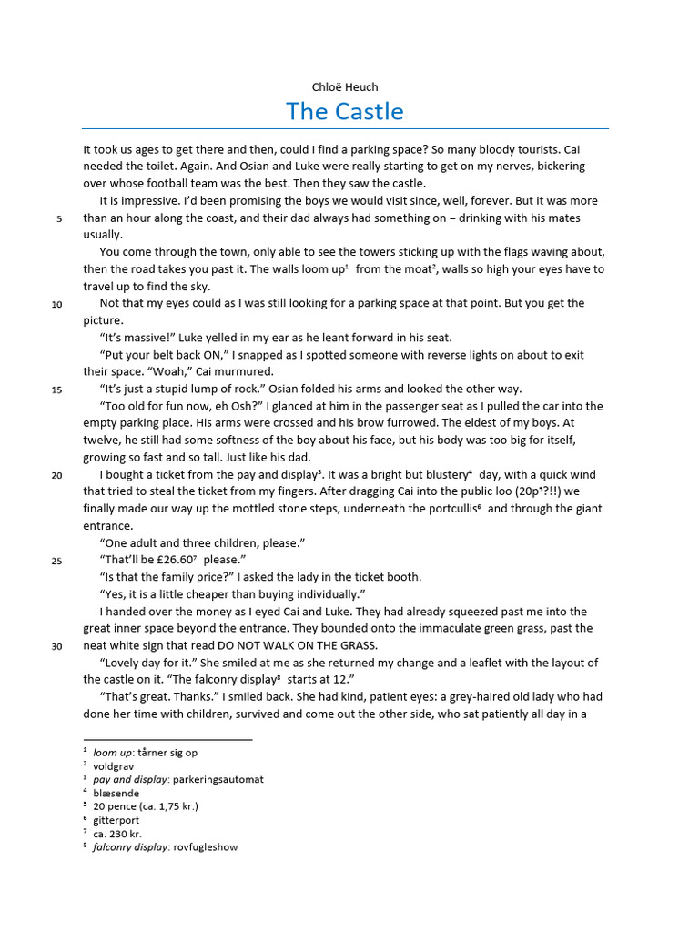 Family Outing to the Castle | PDF