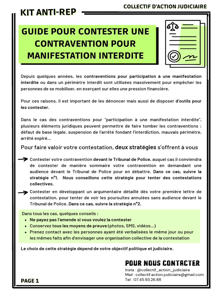 Guide de Contestation de Contraventions | PDF | Loi commune | Crimes