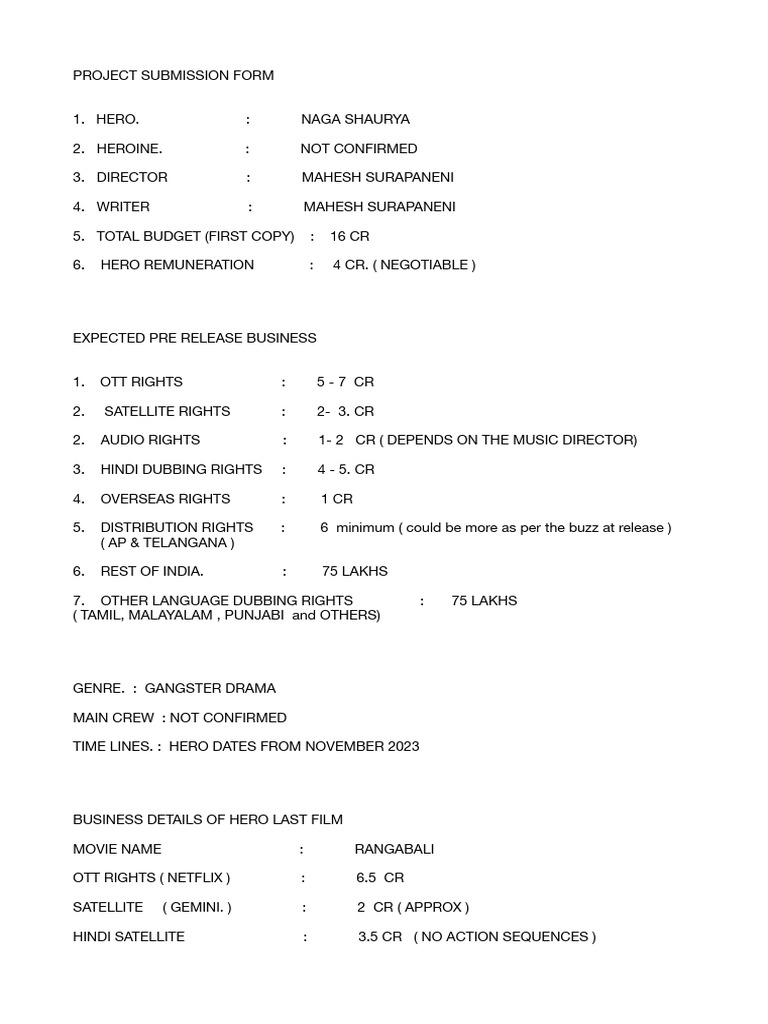 Project Form | PDF | Art