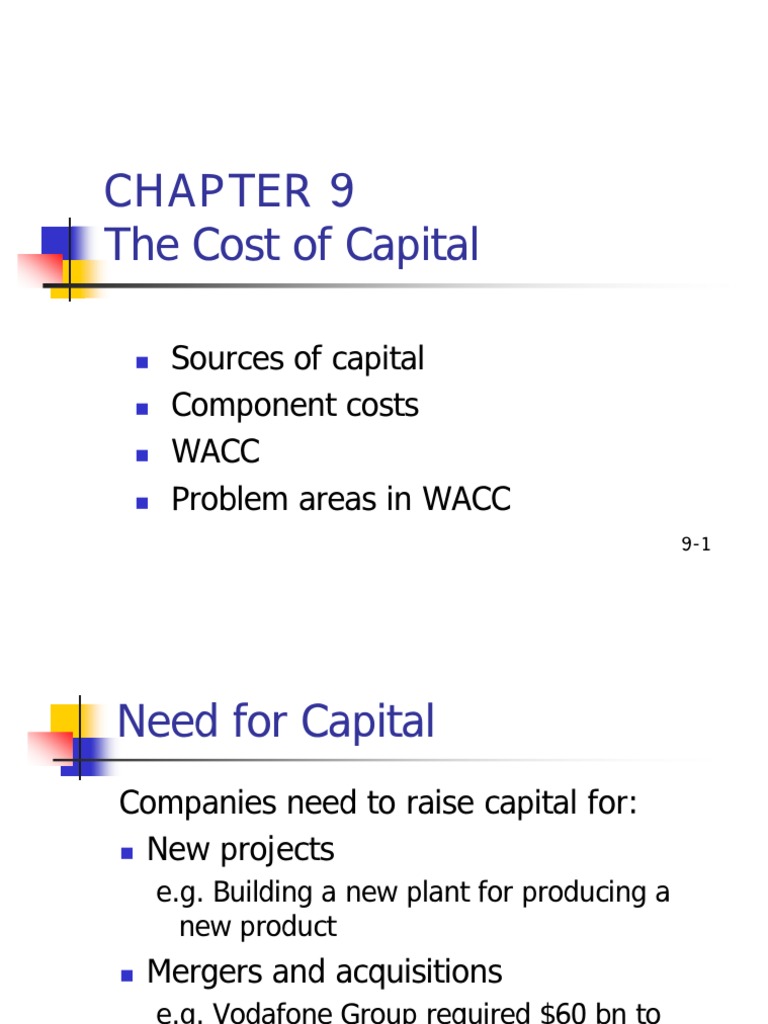 Calculating the Cost of Capital Methods for Determining the Weighted