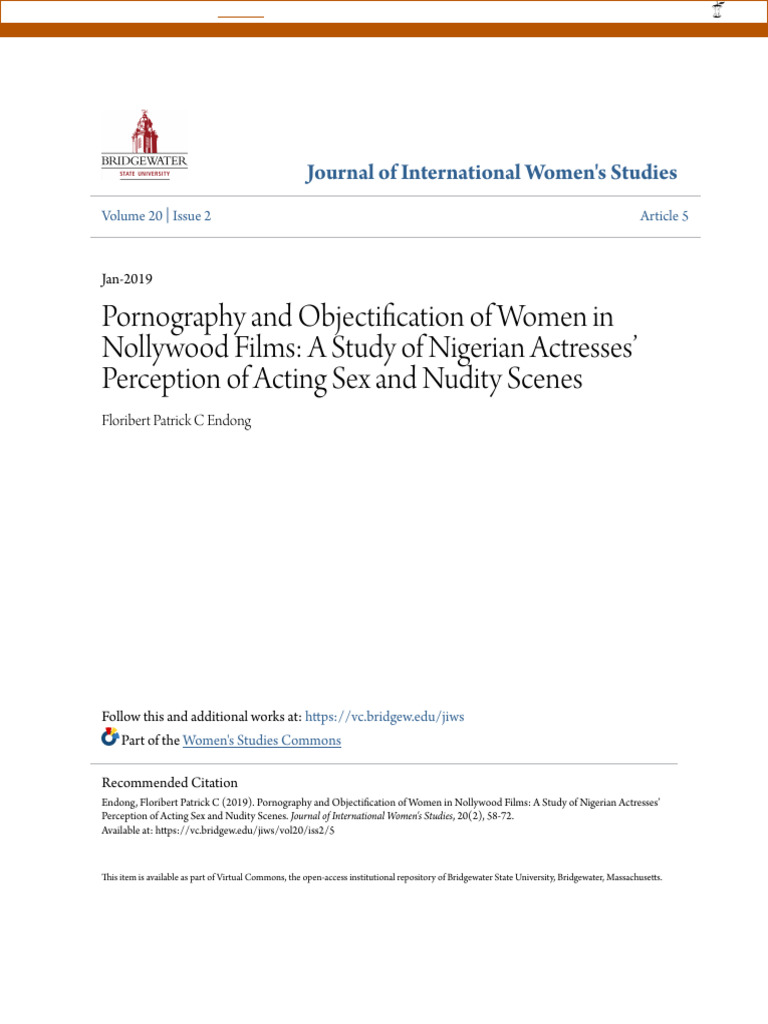 Pornography and Objectification o…