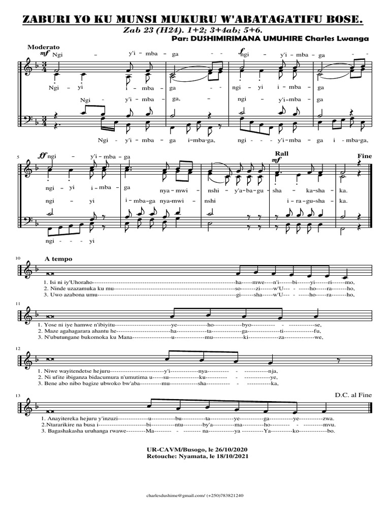 Zaburi Abatagatifu Bose 2 1 Pdf