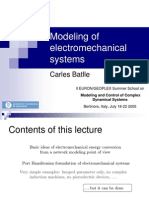 Modeling of Electromechanical Systems