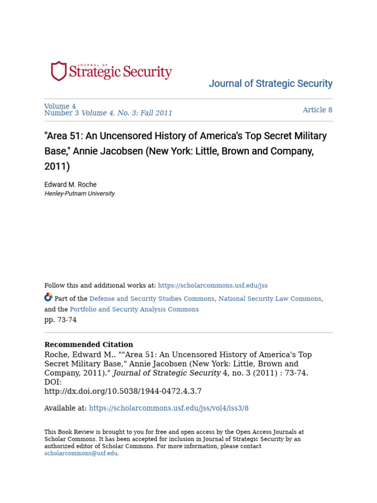 Area 51 An Uncensored History of America | PDF | Social Science