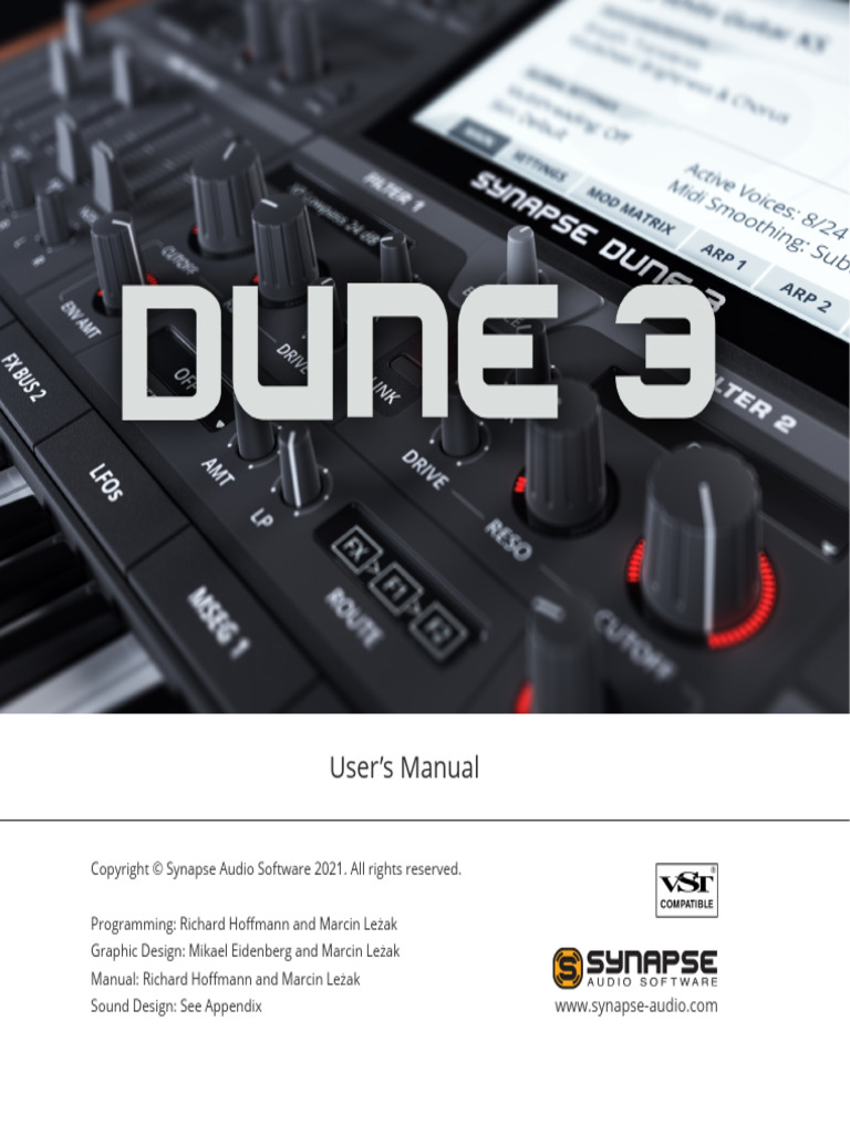 DUNE 35 Manual | PDF | Installation (Computer Programs) | Synthesizer