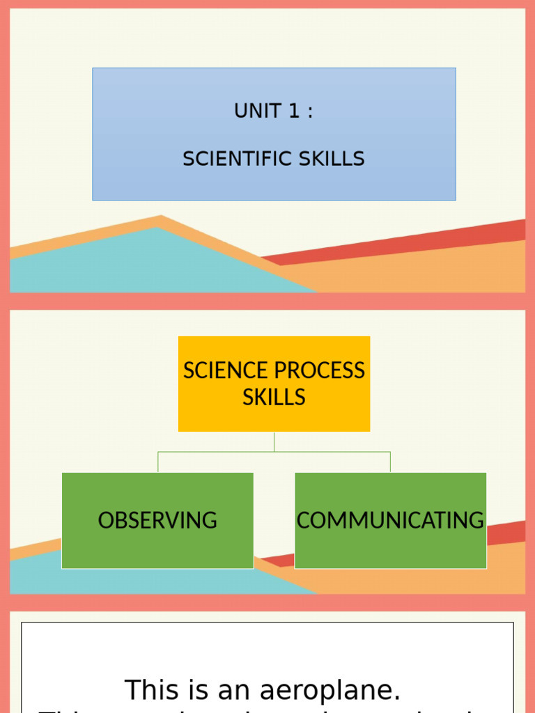 Scientific Skills and Processes Overview | PDF