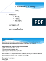 Patent_P_Presentation on IP Knowing to Owning