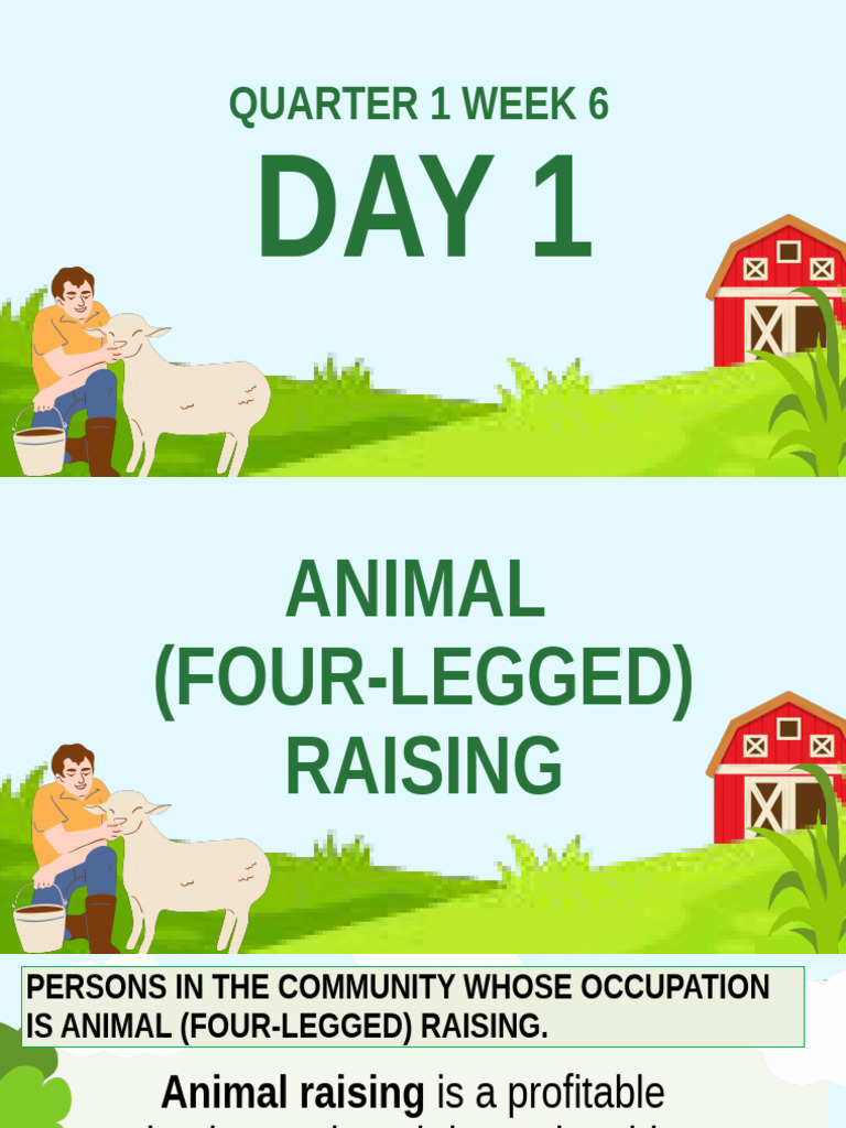 Livelihood through Four-Legged Animal Raising | PDF | Goat | Livestock