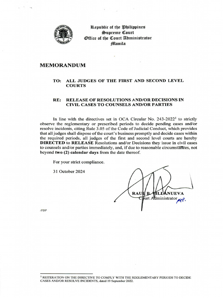 Release of Civil Case Decisions | PDF | Home & Garden