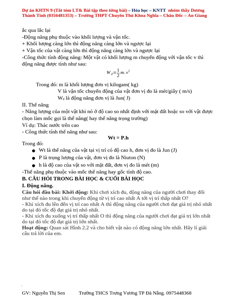 Bài 2 KHTN9 | PDF