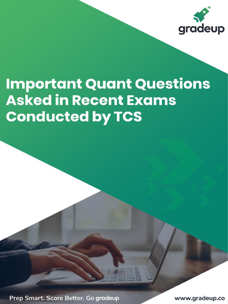 TCS Math Questions and Solutions PDF | PDF | Circle | Triangle