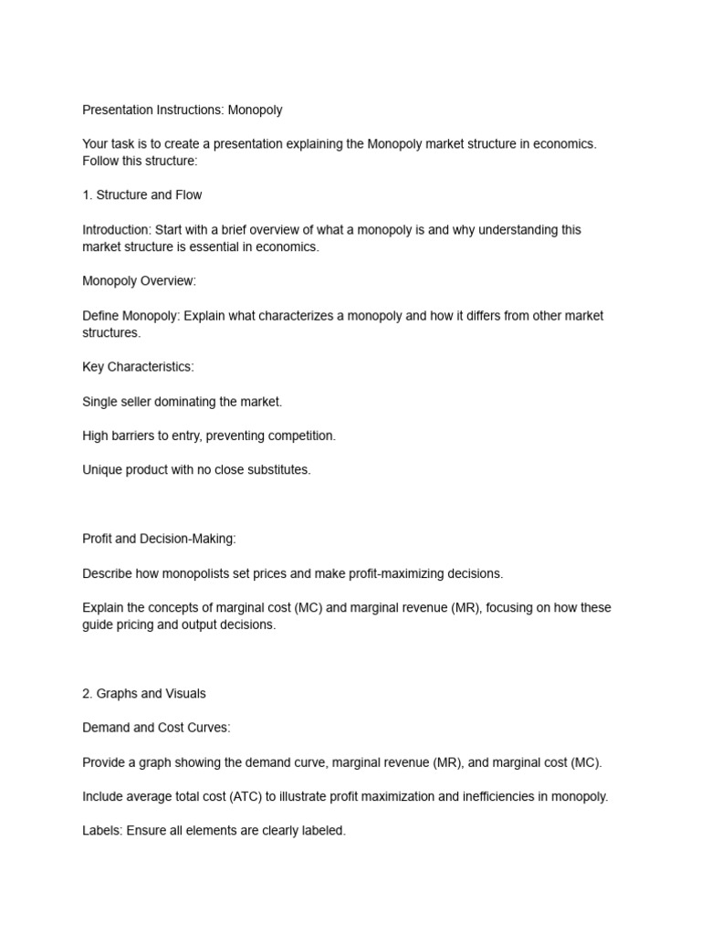 Understanding Monopoly Market Structure | PDF | Monopoly | Profit ...