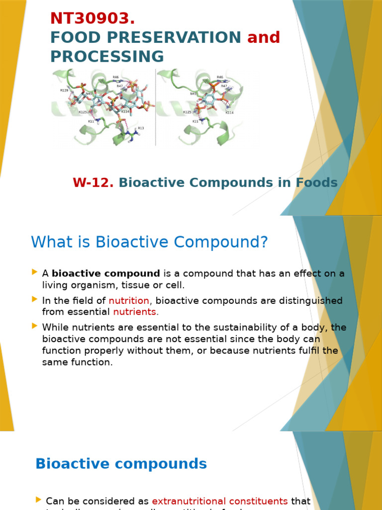 Bioactive Compounds in Food Benefits | PDF | Polyphenol | Antioxidant