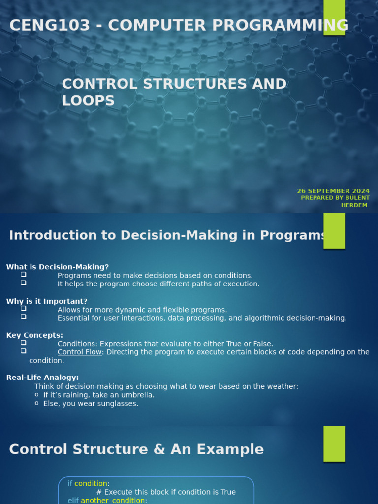 Python Control Structures Guide | PDF | Control Flow | String (Computer ...