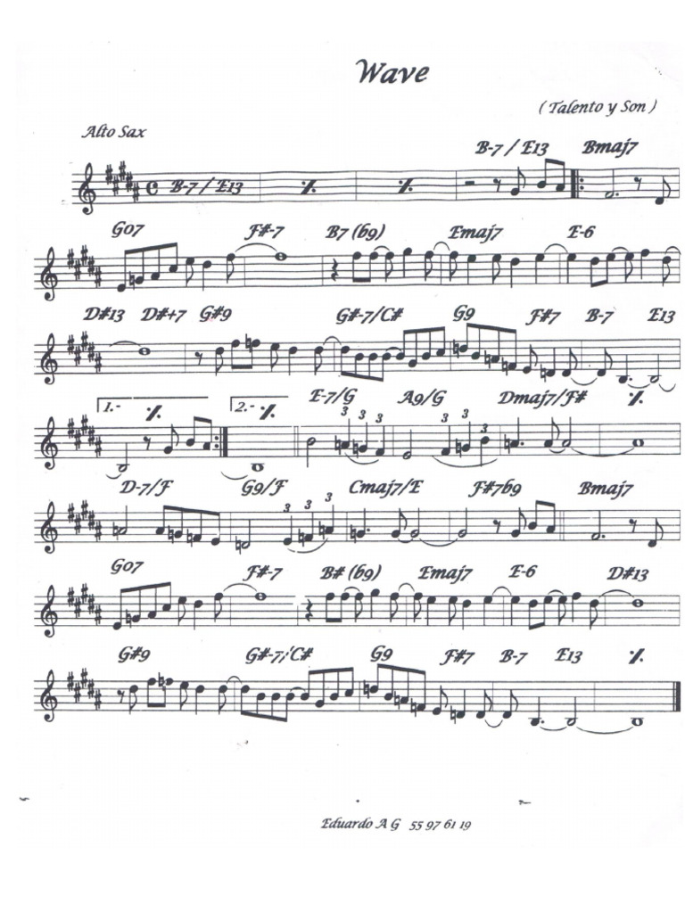 Wave (1) Sax | PDF