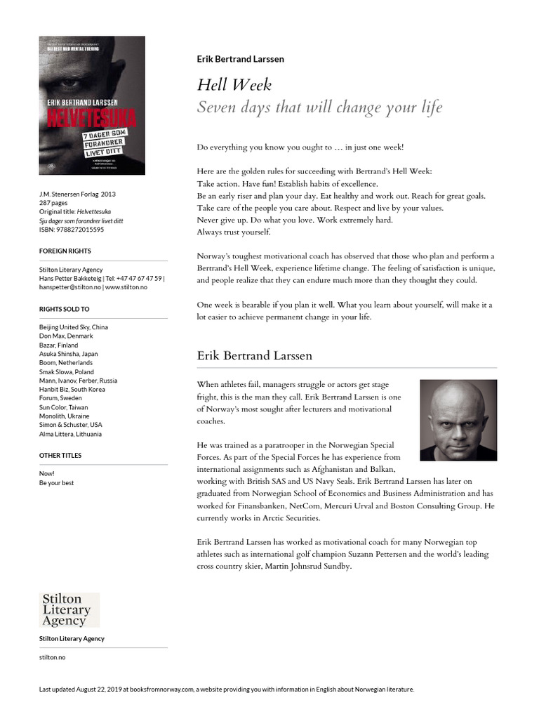 Seven Days That Will Change Your Life: Hell Week | PDF
