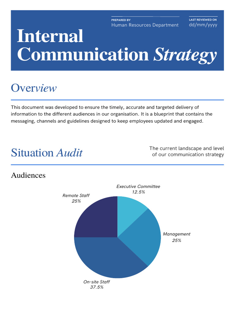 Internal Communication Strategy Blueprint | PDF | Information ...