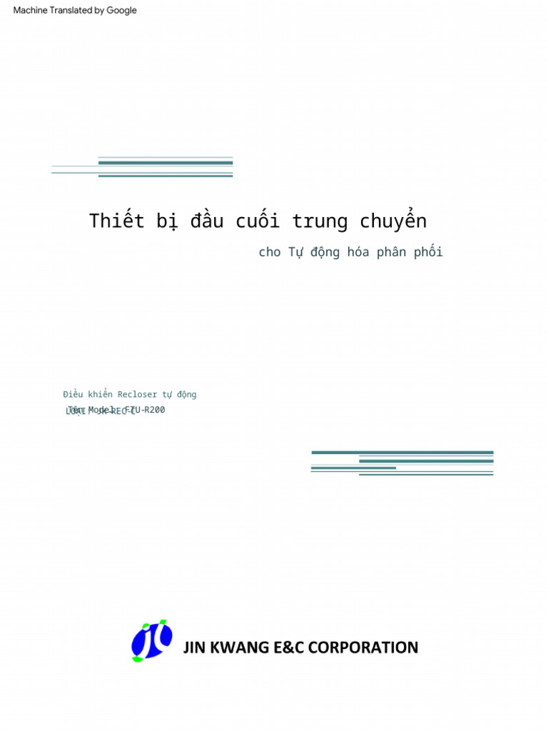 Recloser Control (FTU-R200) Manual-Tieng Viet | PDF