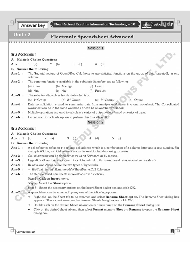 IT (402) Grade X Part-B Units 2 Notes PDF | PDF