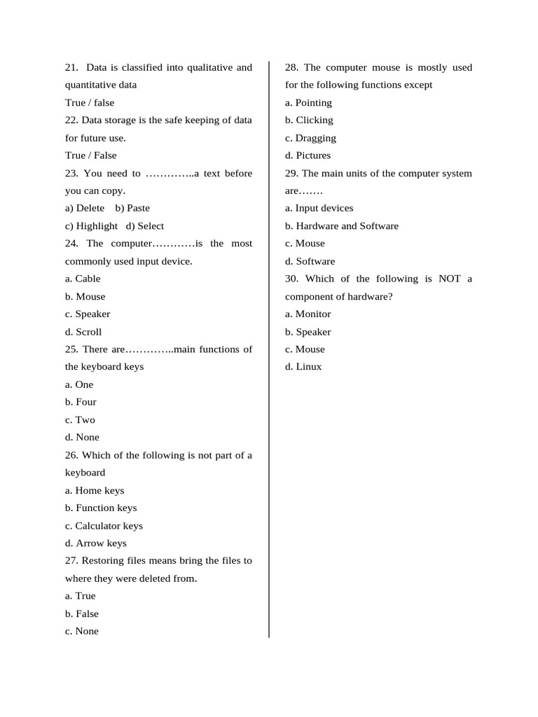 Basic 6 | PDF | Computers | Technology & Engineering