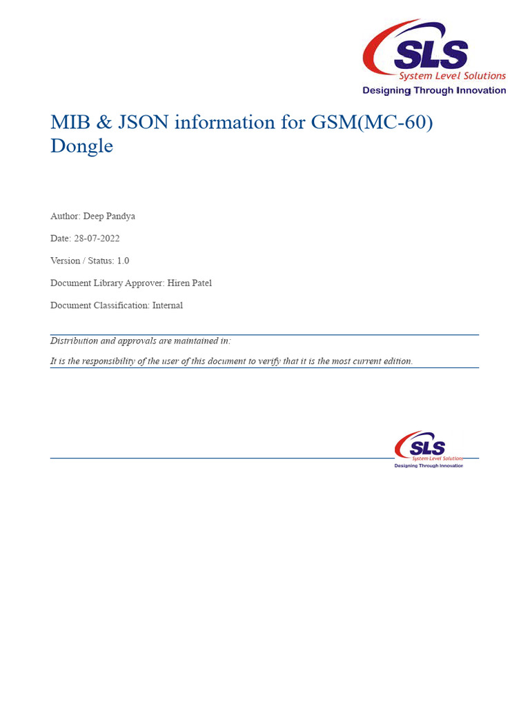 GSM DataLogger MIB Document | PDF | I Pv6 | Data Transmission