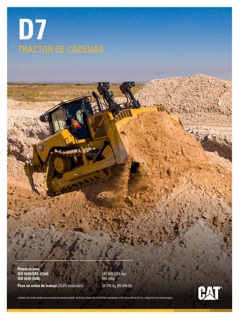 Tractor D7 | PDF | Residuos | Tractor